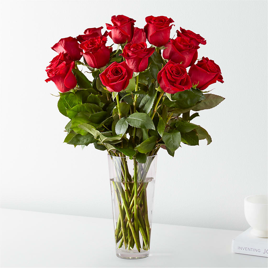 Long Stem Red Rose Bouquet – MALLERY'S FLOWERS & GIFTS, Redding CA