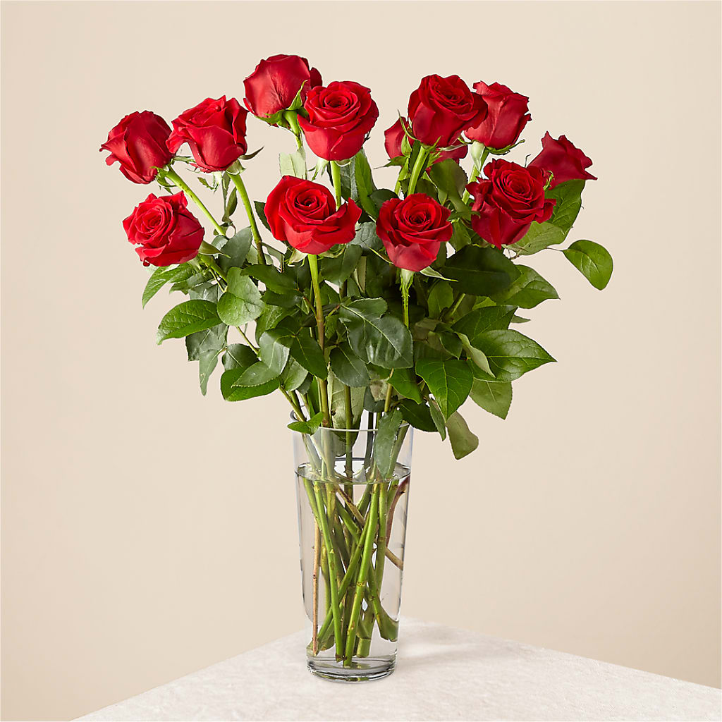 Long Stem Red Rose Bouquet – MALLERY'S FLOWERS & GIFTS, Redding CA