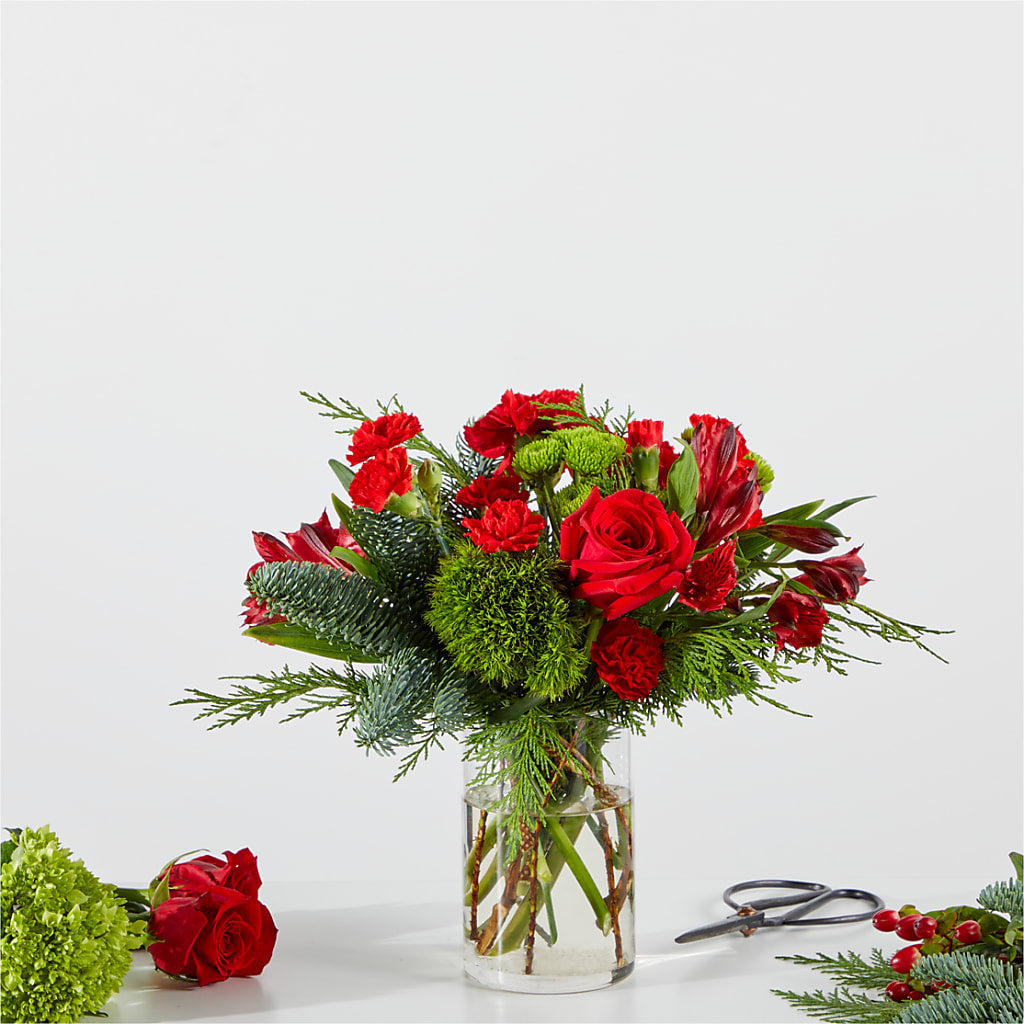Merry Moment Bouquet – A Florist Original – MALLERY'S FLOWERS & GIFTS, Redding CA