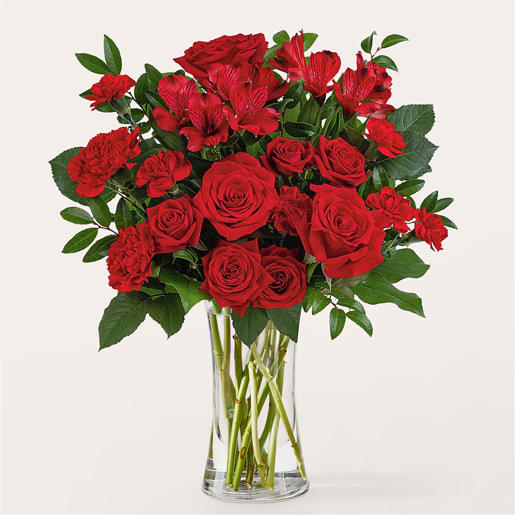 Brilliant Ruby Bouquet – MALLERY'S FLOWERS & GIFTS, Redding CA