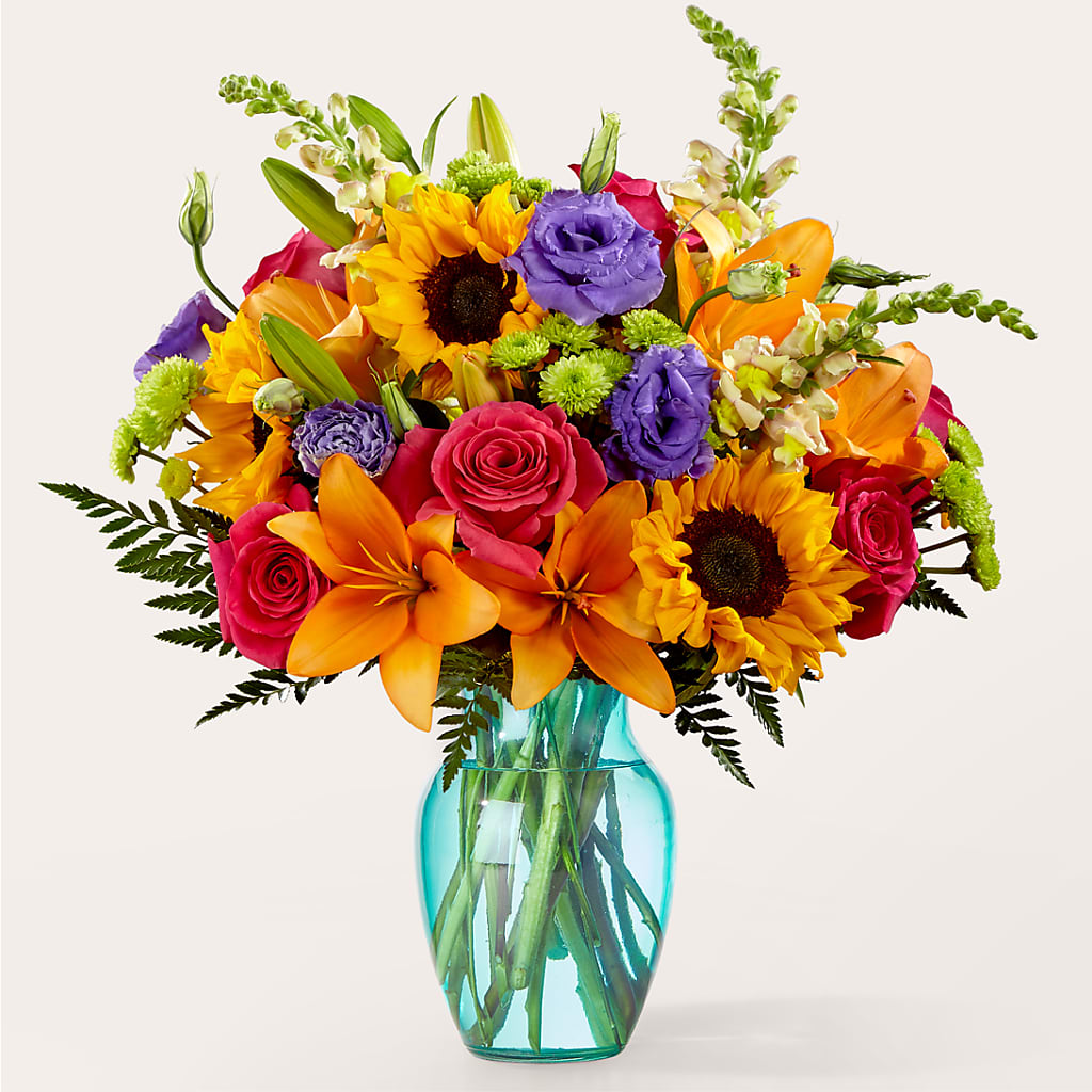 Double Rainbow Bouquet – MALLERY'S FLOWERS & GIFTS, Redding CA