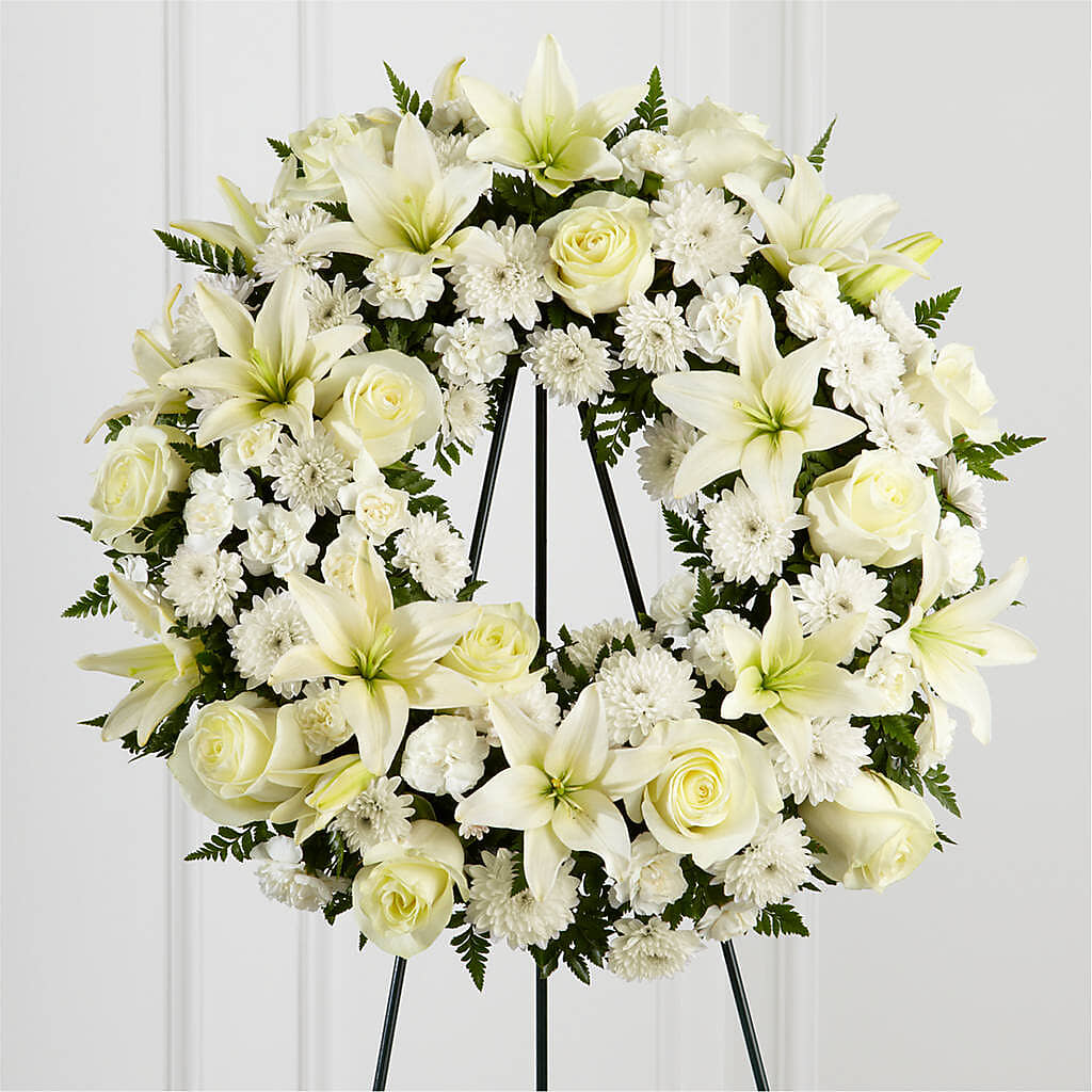 Treasured Tribute Wreath – MALLERY'S FLOWERS & GIFTS, Redding CA