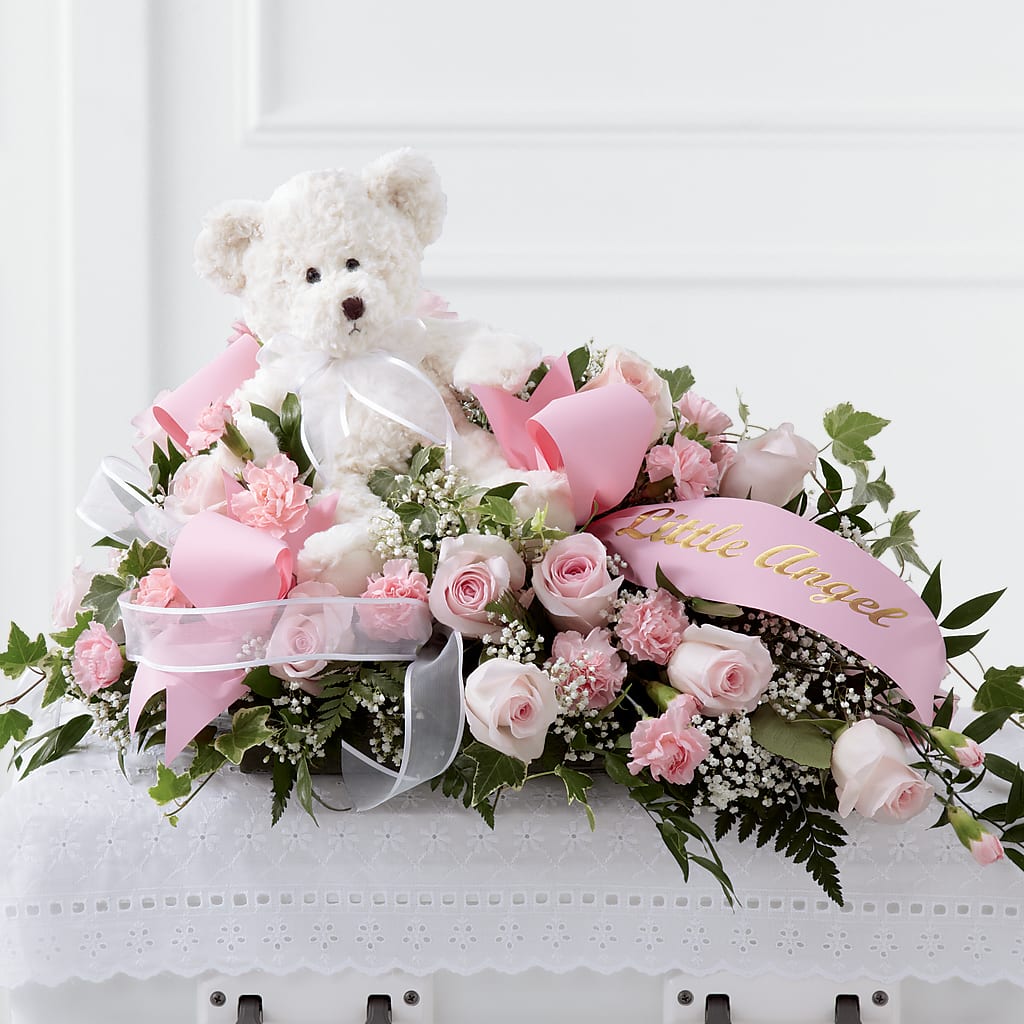 Touch of Sympathy Casket Spray – MALLERY'S FLOWERS & GIFTS, Redding CA