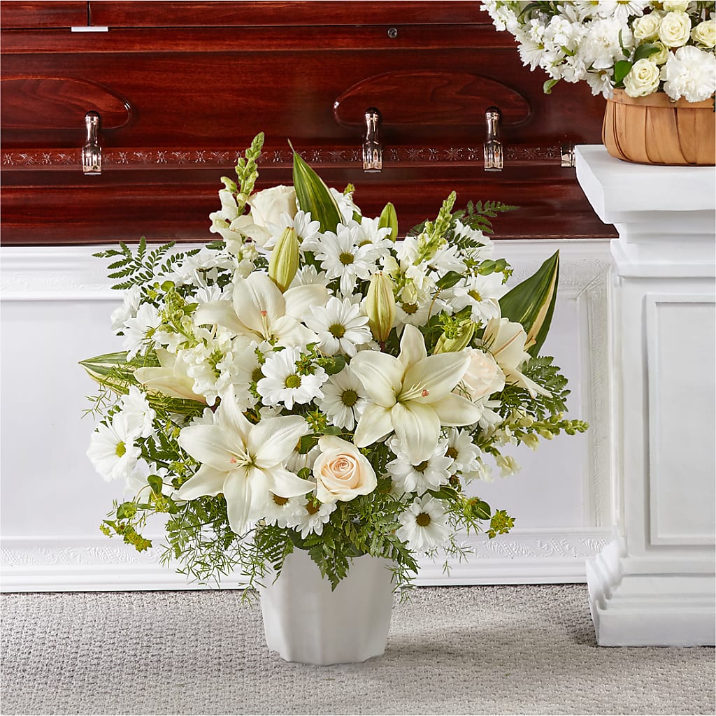 Thoughts of Tranquility Floor Basket – MALLERY'S FLOWERS & GIFTS, Redding CA