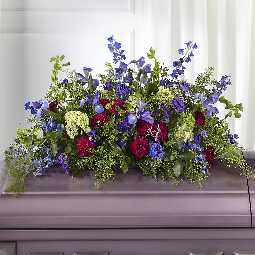 Always Treasured Casket Spray – MALLERY'S FLOWERS & GIFTS, Redding CA
