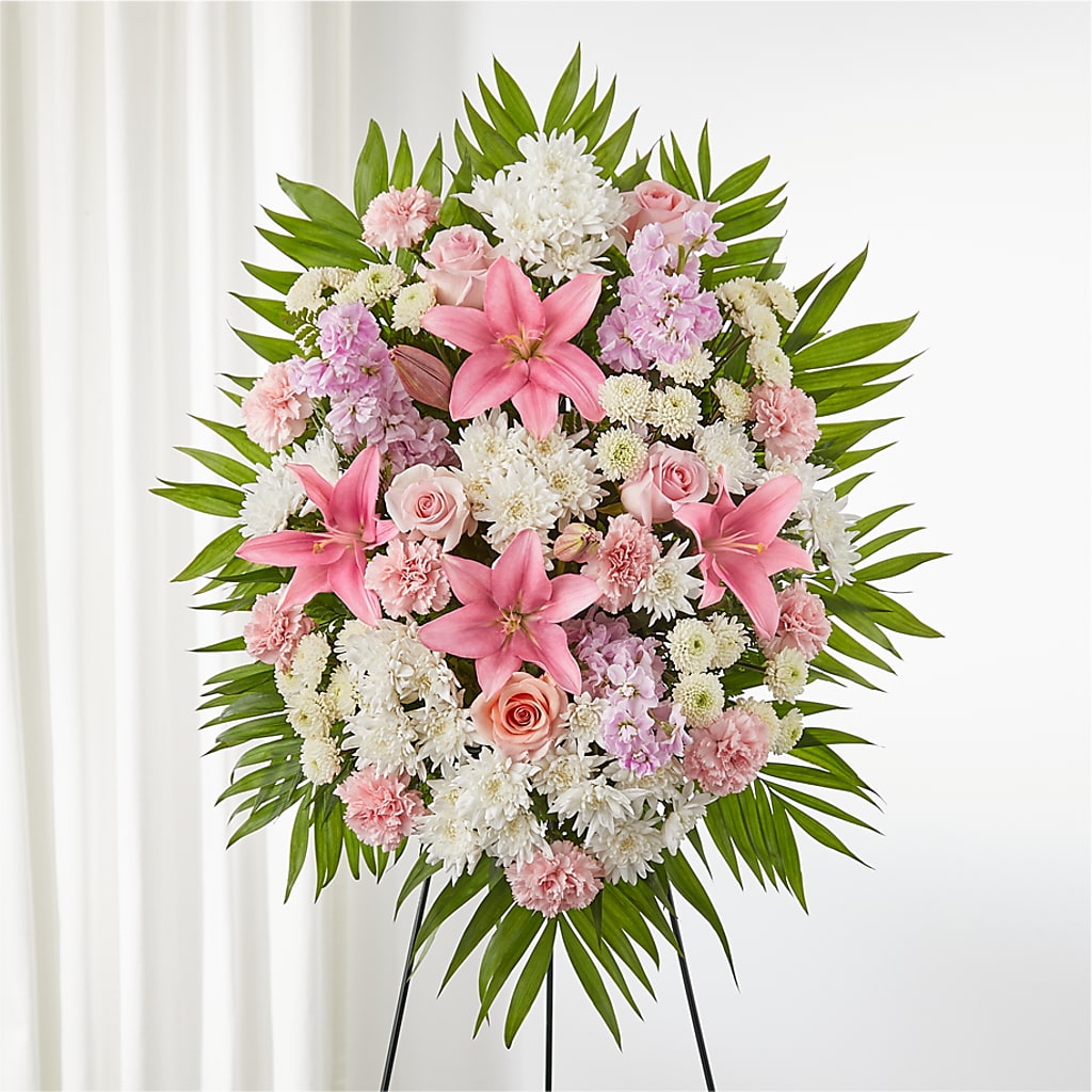 Offering Solace Standing Spray – MALLERY'S FLOWERS & GIFTS, Redding CA