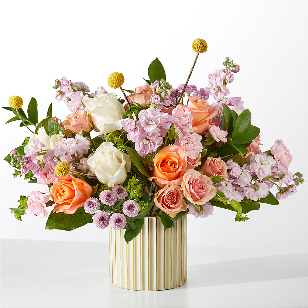 French Market Bouquet with Ivory Vase – MALLERY'S FLOWERS & GIFTS, Redding CA