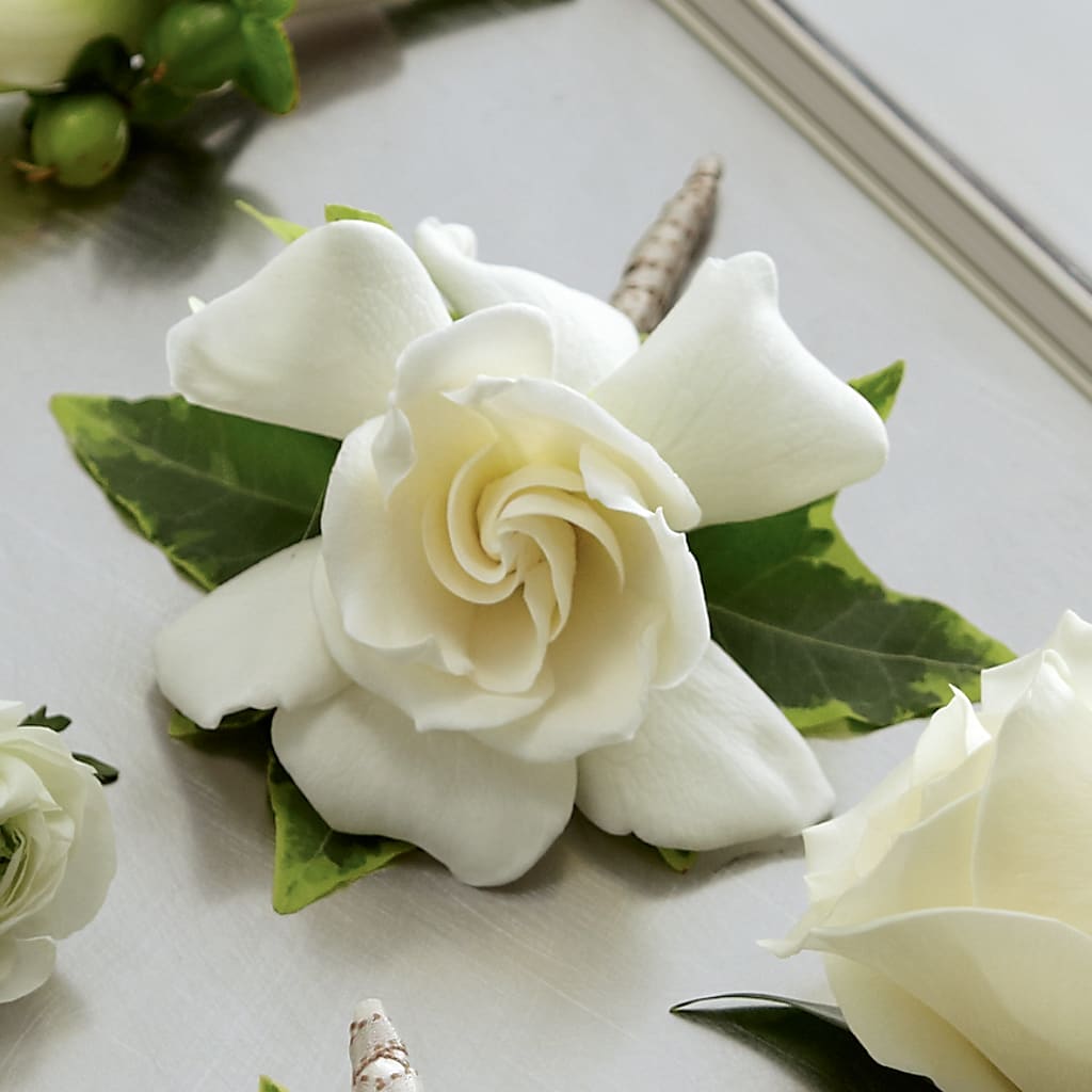 Gardenia Boutonniere – MALLERY'S FLOWERS & GIFTS, Redding CA