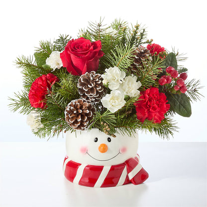 Jolly Snowman Bouquet – MALLERY'S FLOWERS & GIFTS, Redding CA