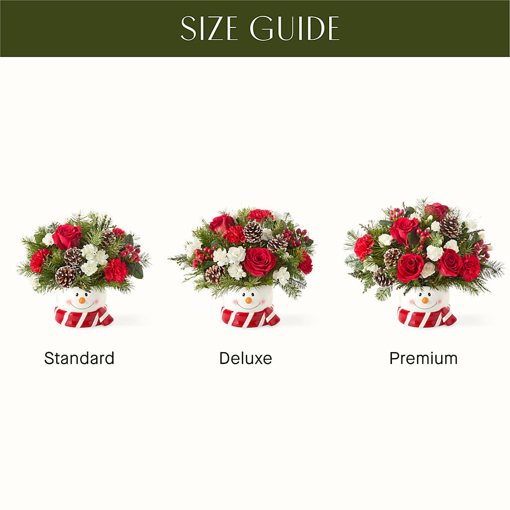 Jolly Snowman Bouquet – MALLERY'S FLOWERS & GIFTS, Redding CA