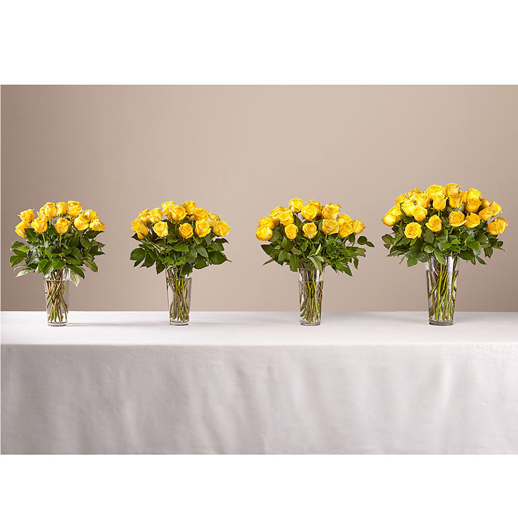 Long Stem Yellow Rose Bouquet – MALLERY'S FLOWERS & GIFTS, Redding CA