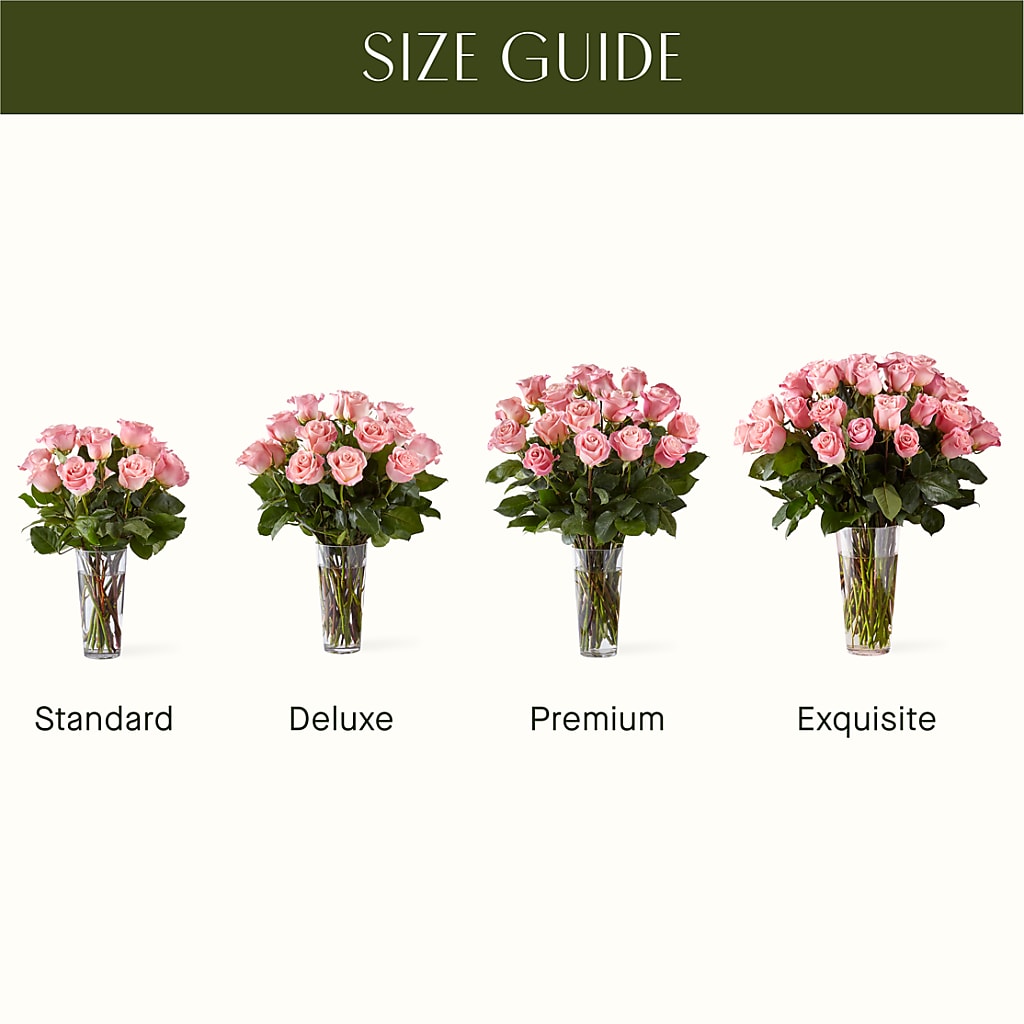 Long Stem Pink Rose Bouquet – MALLERY'S FLOWERS & GIFTS, Redding CA