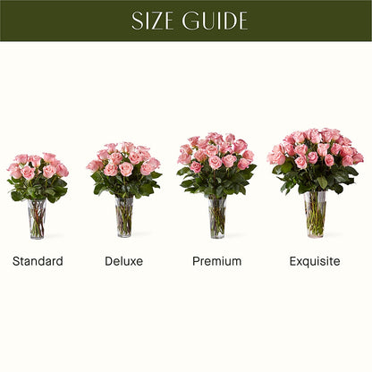 Long Stem Pink Rose Bouquet – MALLERY'S FLOWERS & GIFTS, Redding CA