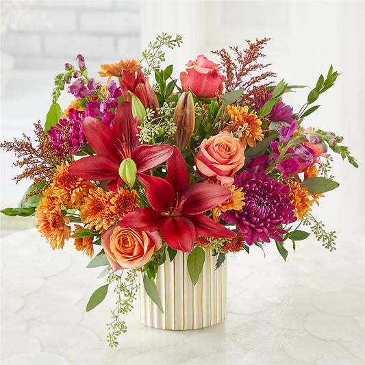Burgundy Landscape Bouquet – MALLERY'S FLOWERS & GIFTS, Redding CA