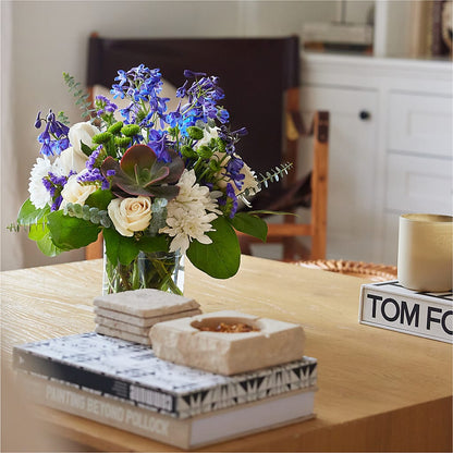 Cerulean Waves Bouquet – MALLERY'S FLOWERS & GIFTS, Redding CA