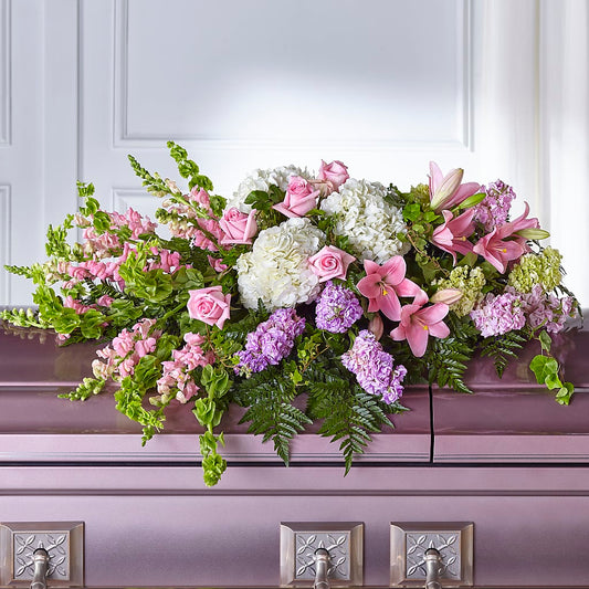 Life's Gratitude Casket Spray – MALLERY'S FLOWERS & GIFTS, Redding CA
