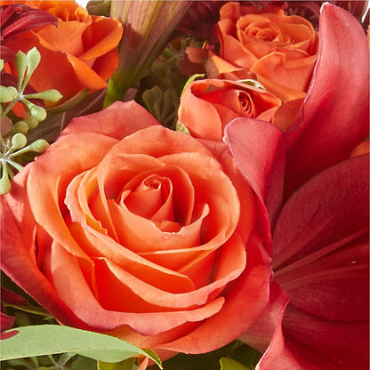 Crimson Leaves Bouquet – MALLERY'S FLOWERS & GIFTS, Redding CA