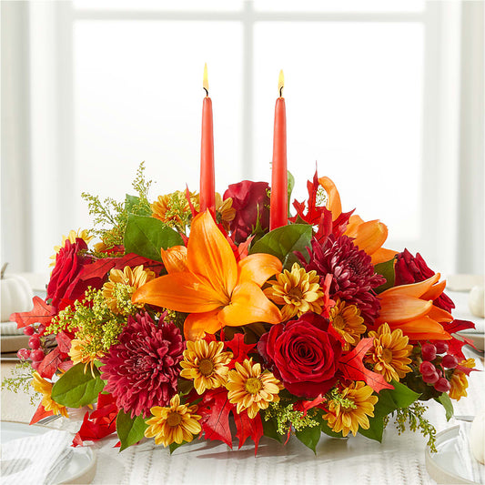 Autumn's Embrace Centerpiece – MALLERY'S FLOWERS & GIFTS, Redding CA