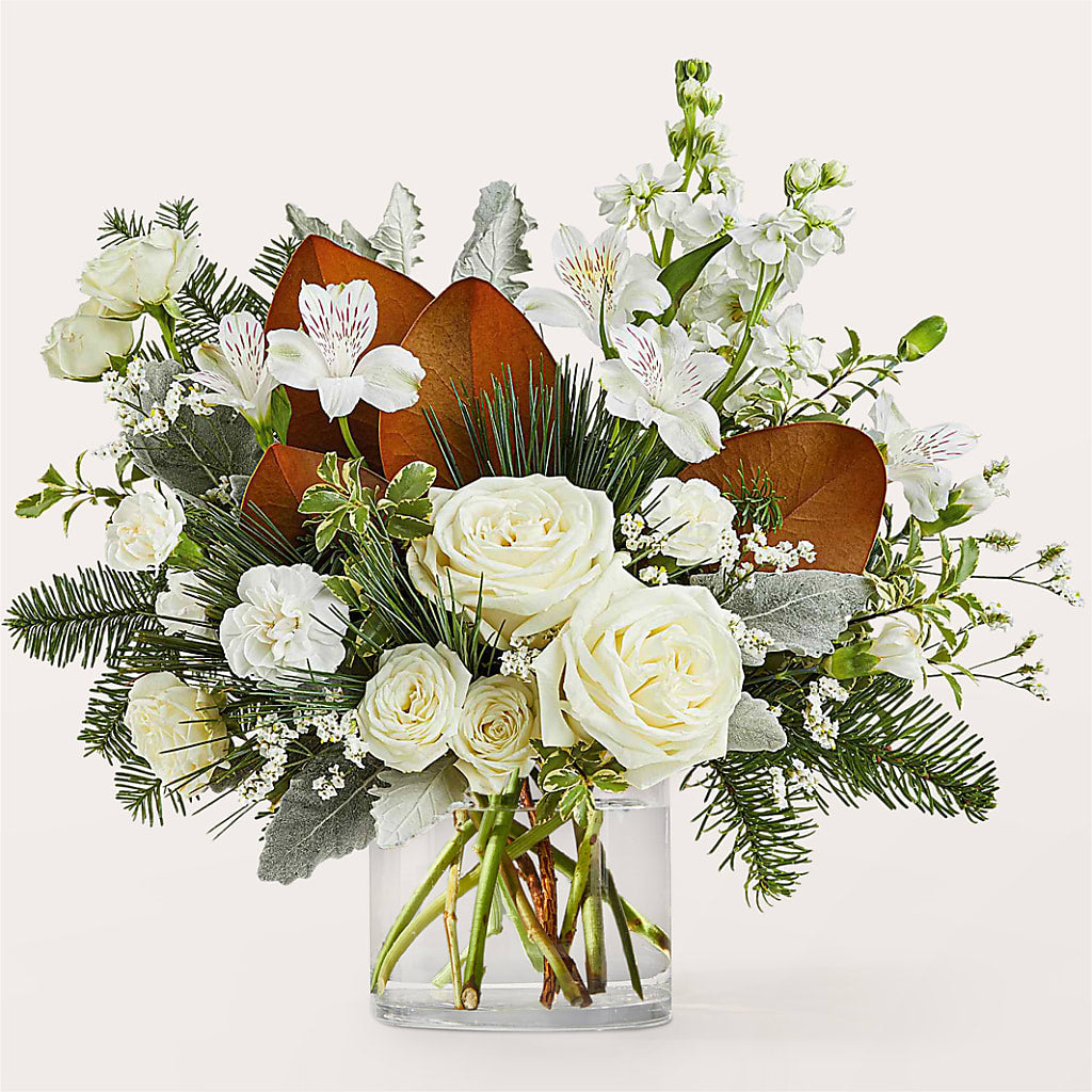 Fresh Snowfall Bouquet – MALLERY'S FLOWERS & GIFTS, Redding CA